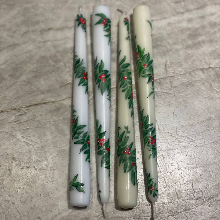 Ashley Myers - Vendita all'ingrosso Candele cilindriche/candelieri - Coppie di candele coniche da 10 «dipinte a mano3