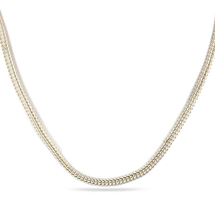 Colar de Corrente Rabo de Raposa em Prata Esterlina (2MM) por atacado de Freedom Clasp