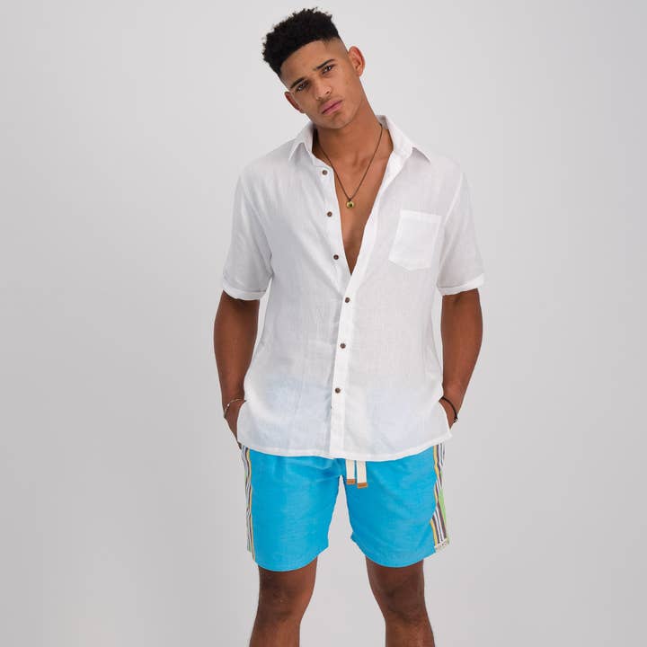 Hipster Shorts - Earthy Blue for wholesale by KOIKOI Clothing