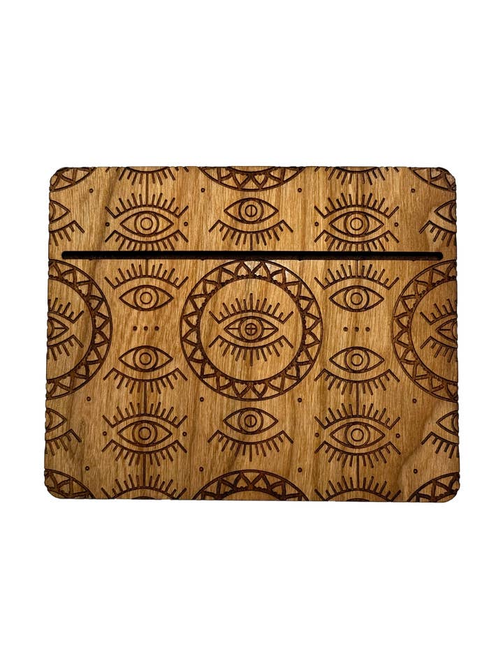 Evil Eye Tarot Card Holder for wholesale by Woodcutts Inc.