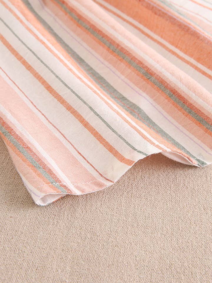 Dadati - Wholesale Dress - Baby - Baby girl dress with mixed stripes and matching panties2