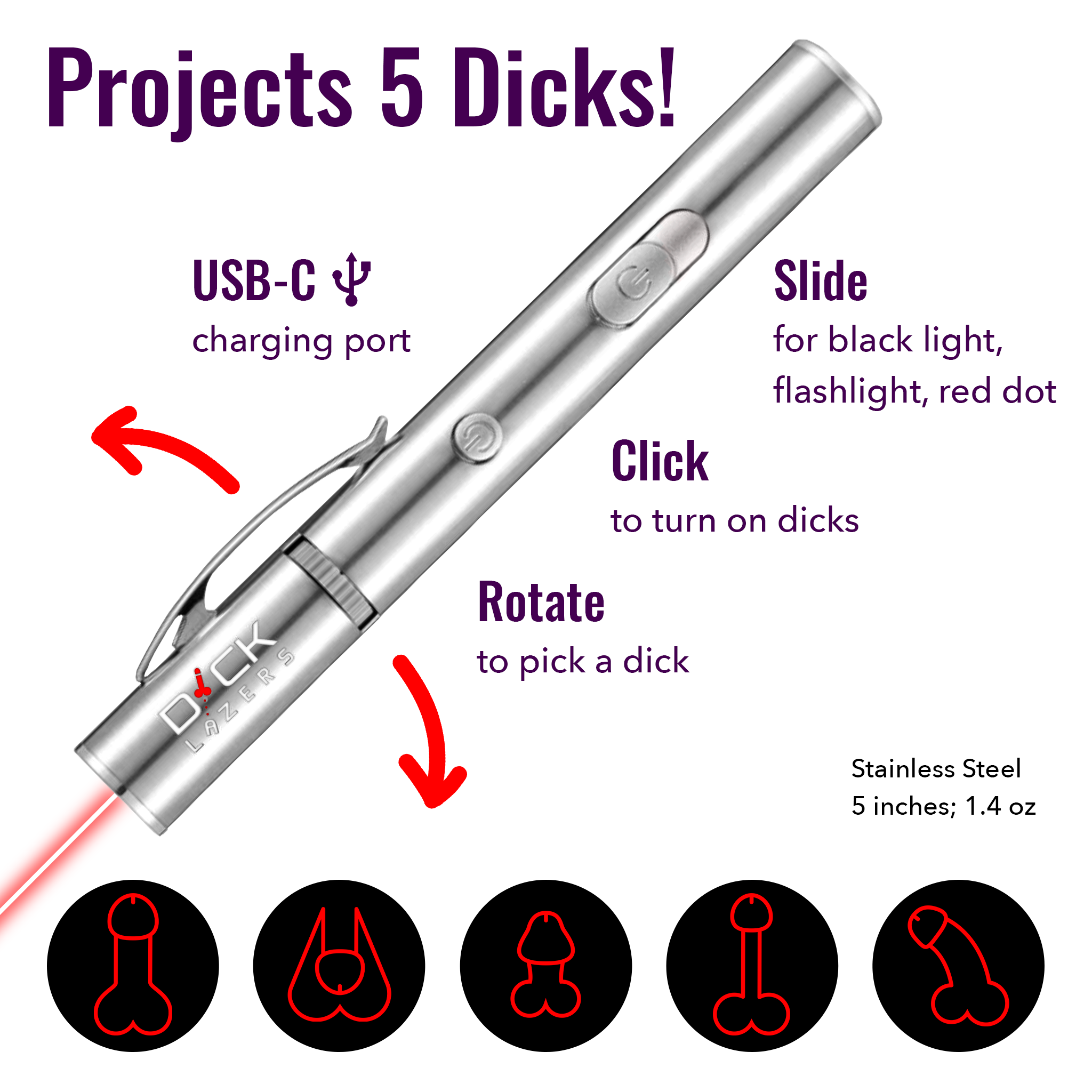 Dick Lazers - Wholesale Gag Gift/Novelty Gift - The Dick Lazer6
