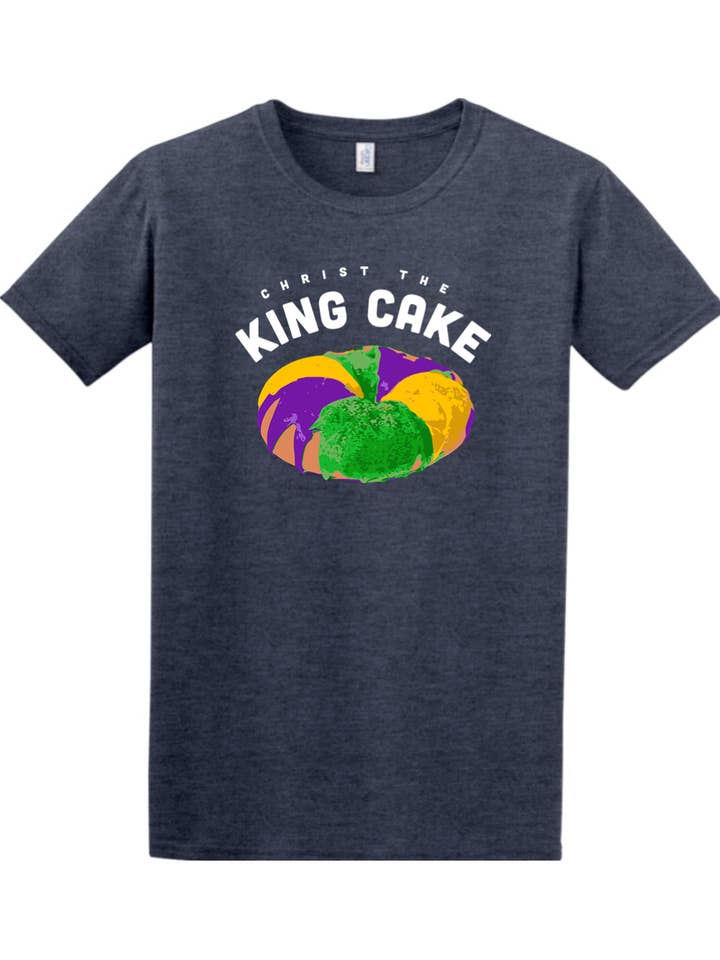 Sock Religious - Wholesale Screen Printed T-Shirt - Unisex - Christ the King Cake Adult T-Shirt2