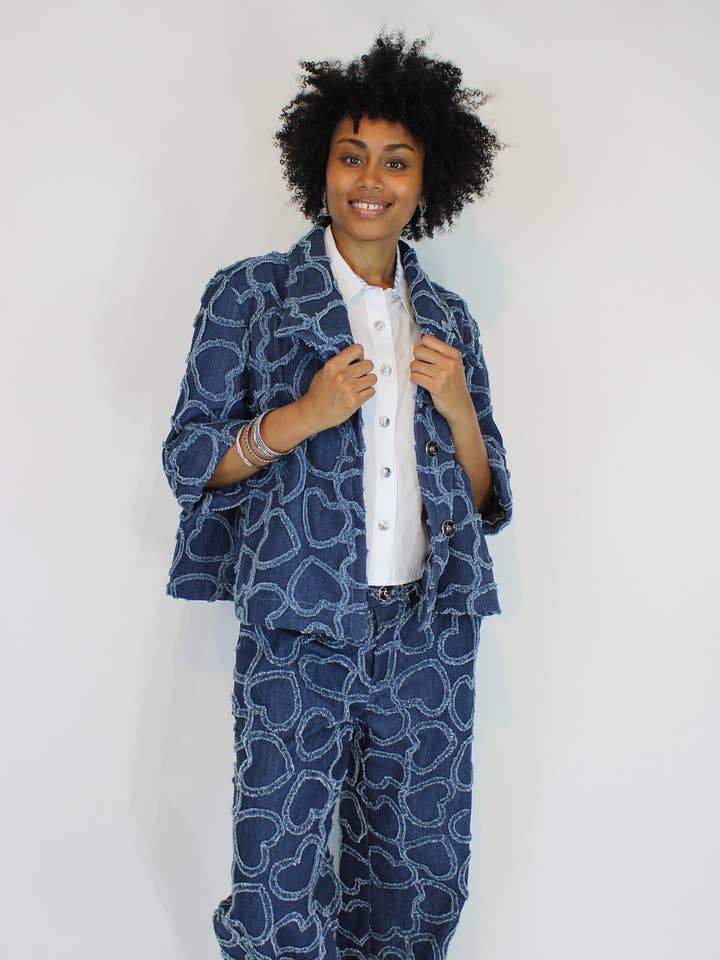 Hjärtan av Denim Svängjacka för wholesale av ZYM