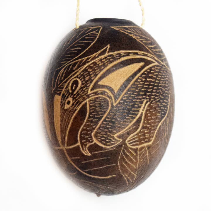 Anteater Mammal Calabash, ornamento per albero di Natale e sonaglio da mano per la vendita all'ingrosso da parte di Amazon Ecology