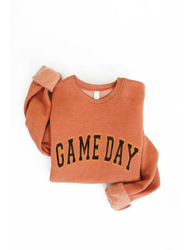 OAT COLLECTIVE - Wholesale Graphic Sweatshirt - Women's - GAME DAY GOLD/BLACK Sweatshirt5