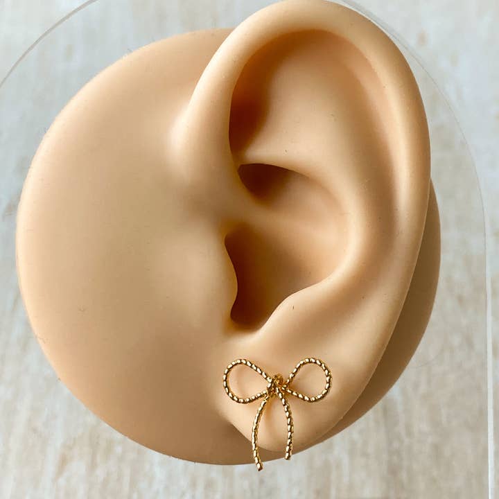 Agaveh girl - Wholesale Stud/Post Earrings - The Elle Bow2