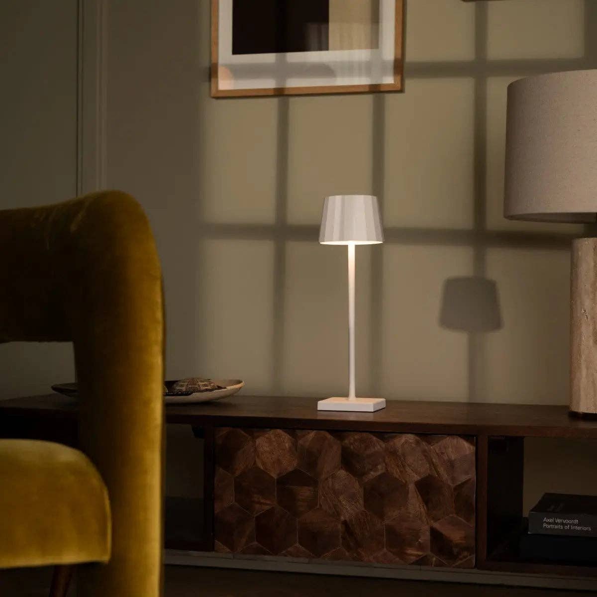 Tavellio – Candeeiro de secretária/decorativo por atacado – Candeeiro de Mesa Recarregável William Branco | Sem Fios, Regulável & 120 Horas de Autonomia14