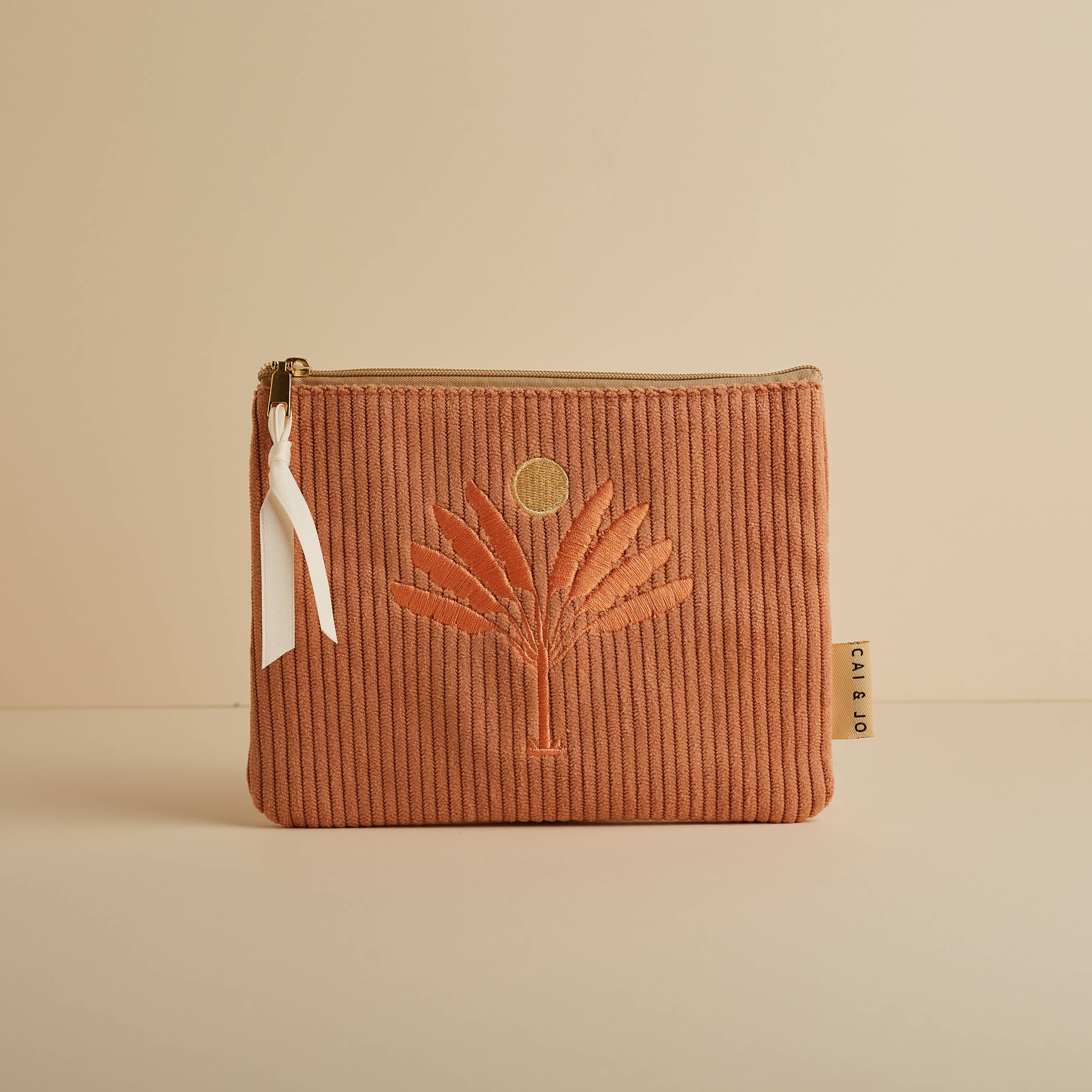 cai & jo - Wholesale Pouch - Women's - Corduroy Pouch in Dusty Pink0