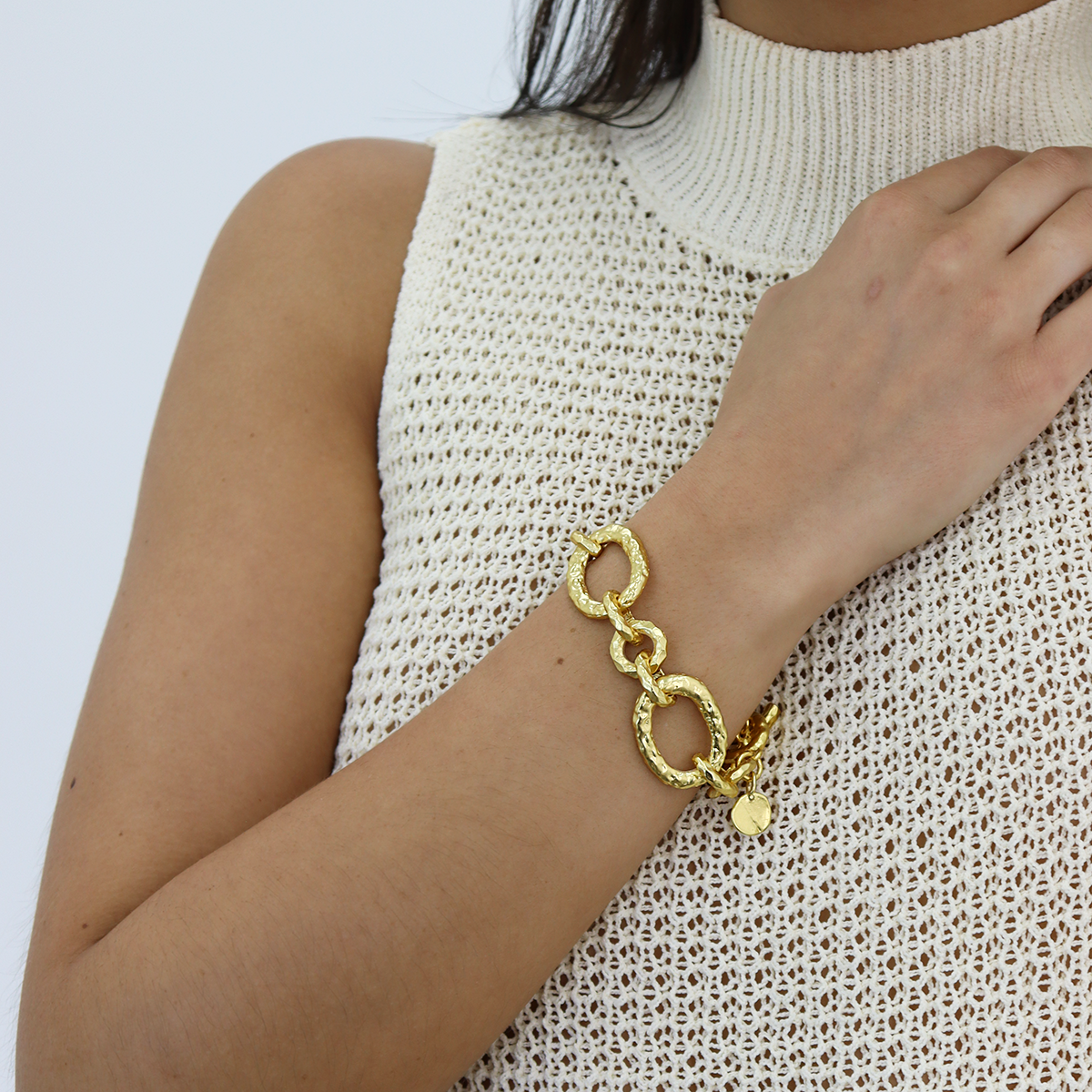 KARINE SULTAN - Vendita all'ingrosso Bracciali a catena e a maglie - Bracciale a catena con maglie audaci1