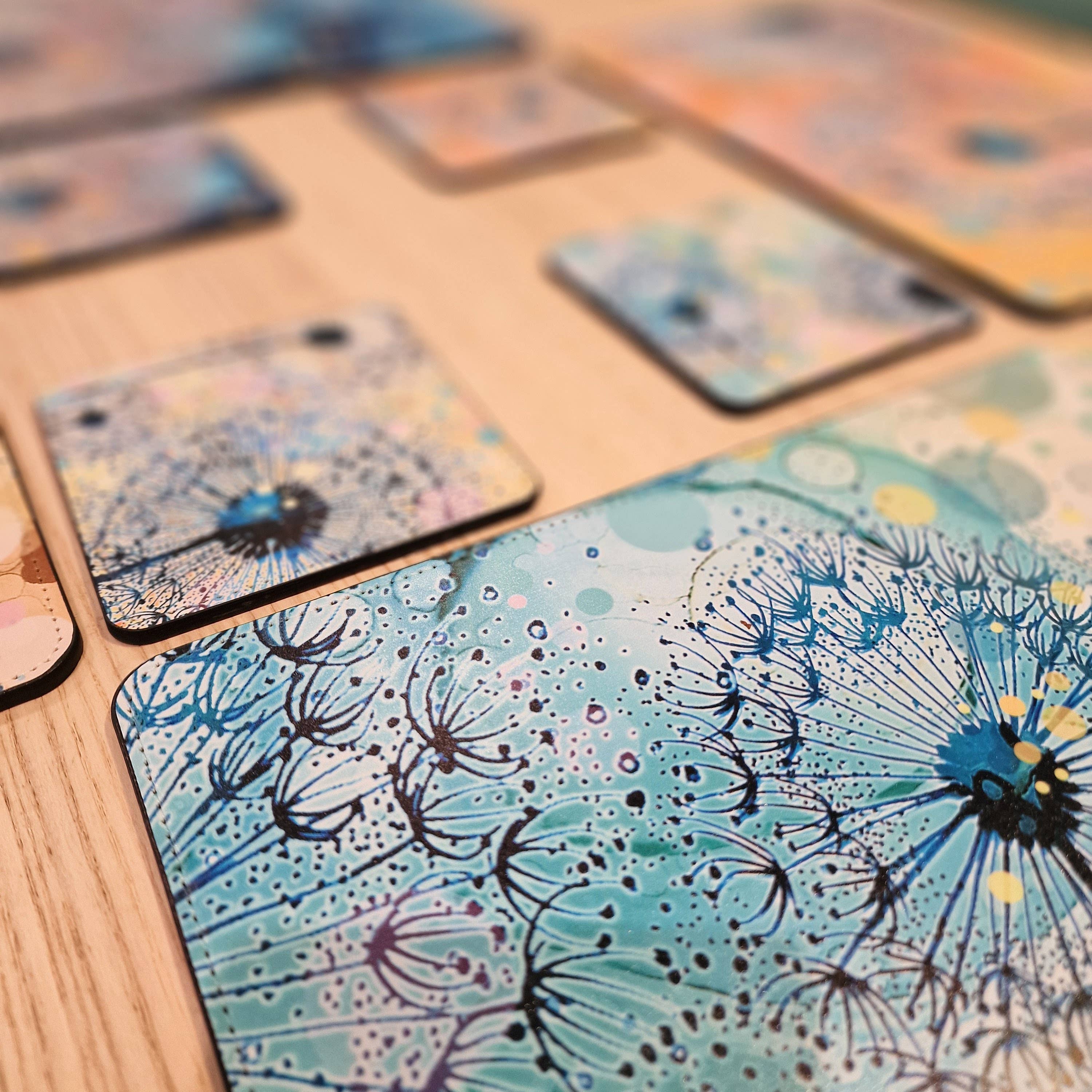 By Jo Crafts – wholesale Placemat – Dandelion Placemat and Coaster Set 5