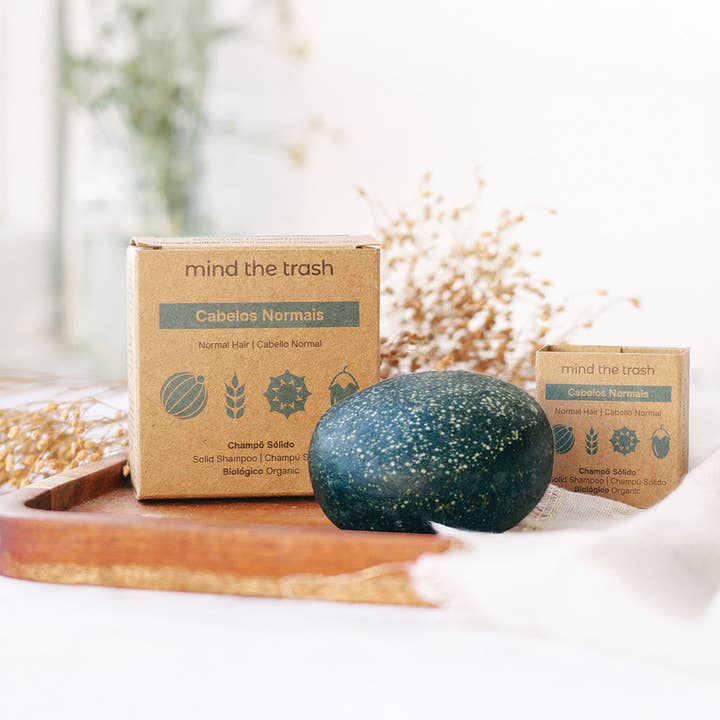 Mind the trash – wholesale Shampoo puck/solid shampoo – Solid Shampoo Normal Hair Travel Size – Mind The Trash