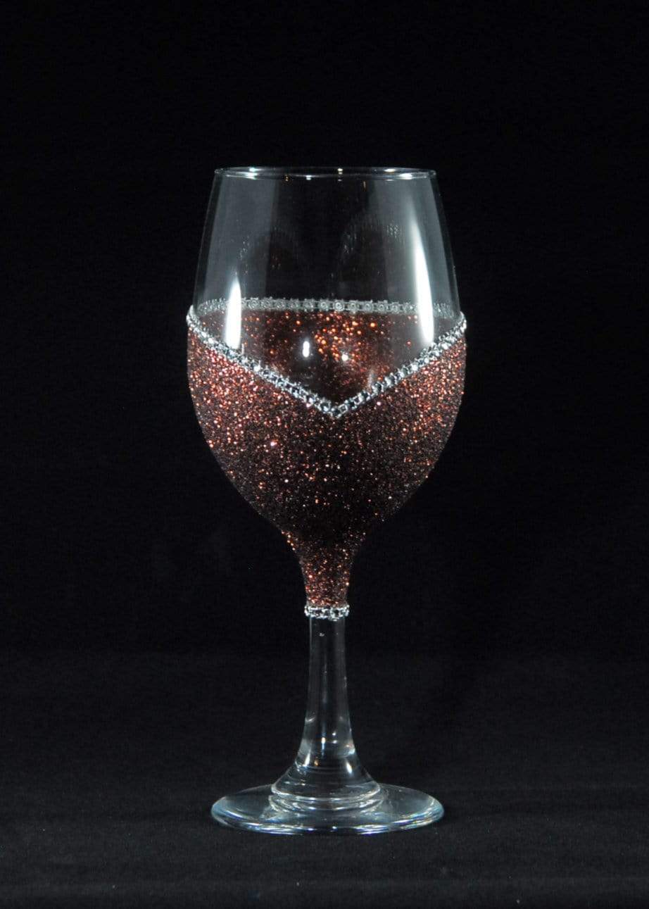 WineyBitches.Co - Wholesale Wine Glass - Bride (Wedding Rings Design) – Handmade Bling Wine Glass (Wedding Party Collection)14