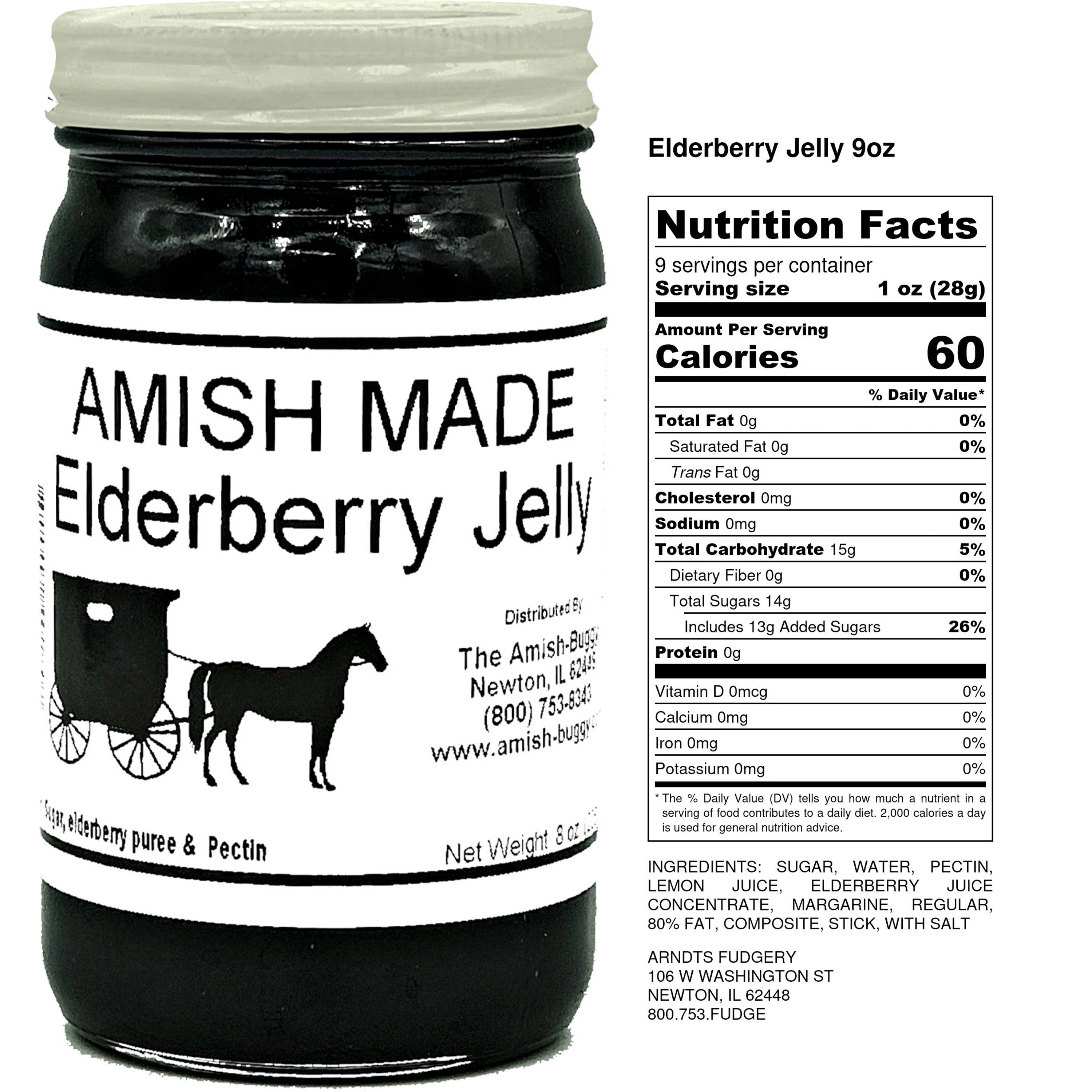 Arndt's Fudgery LLC - Wholesale Jam/Jelly - Amish made Jam and Jellies - 8 oz.19