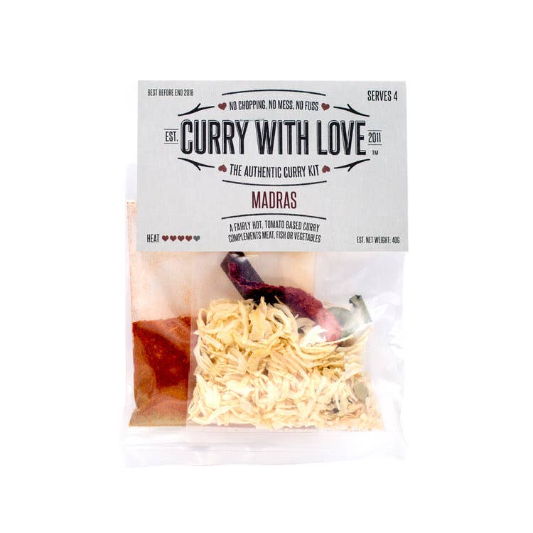 Curry with Love - Wholesale Dried Spice Mix - Madras Curry Kit - Hot Heat