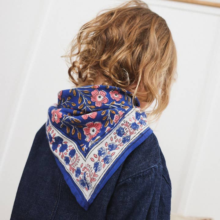 SO FAMILY - Vente Écharpe – enfant - Foulards Bébé, Enfant Bellis Nuit 5O cm1