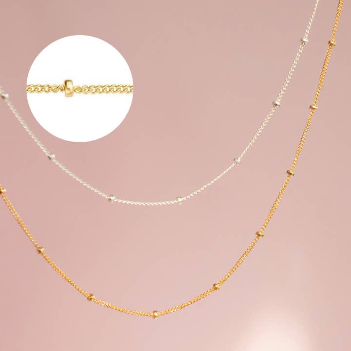 Beaded Chain Necklace for wholesale by Emery and Opal