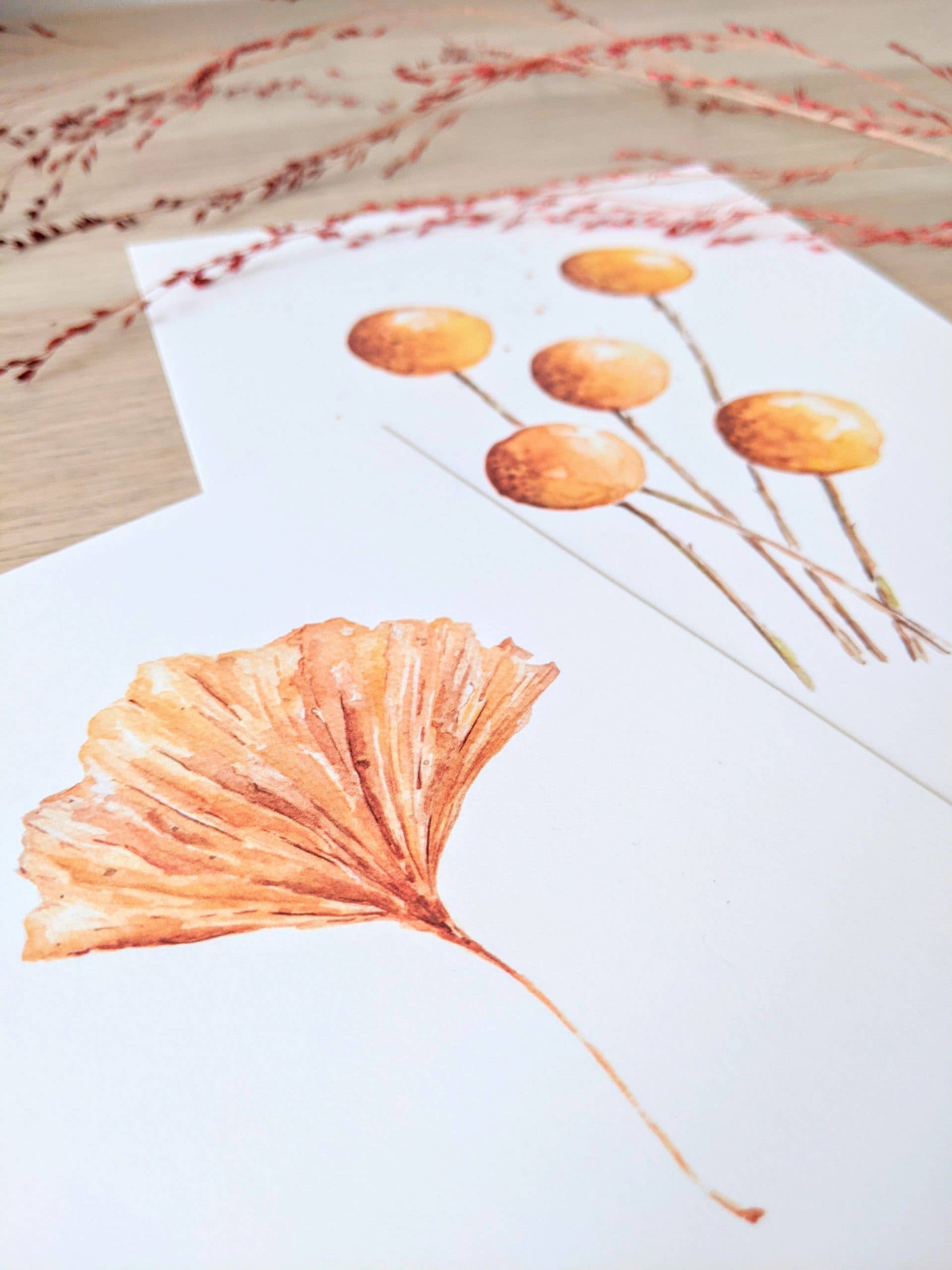 ArtworkByMadelon - Wholesale Art Print - Art print 'Ginkgo' | Handmade | biotop paper3