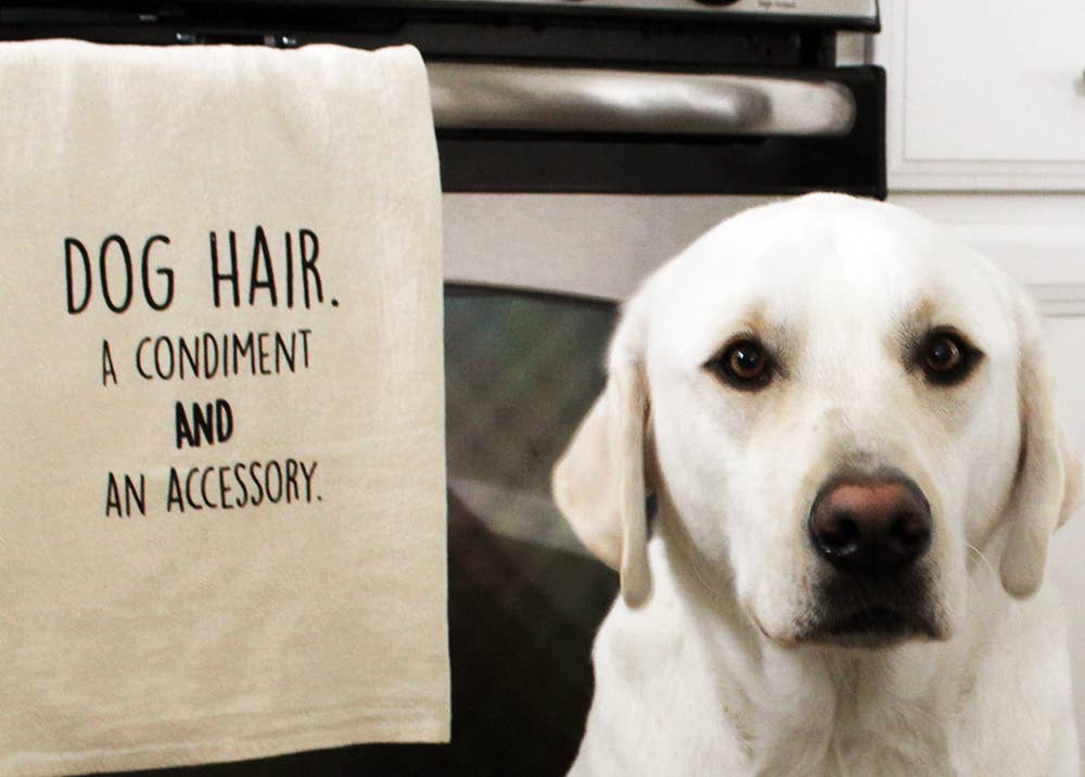 ellembee gift – wholesale Tea towel – Dog Hair, and condiment AND an accessory | kitchen tea towel4