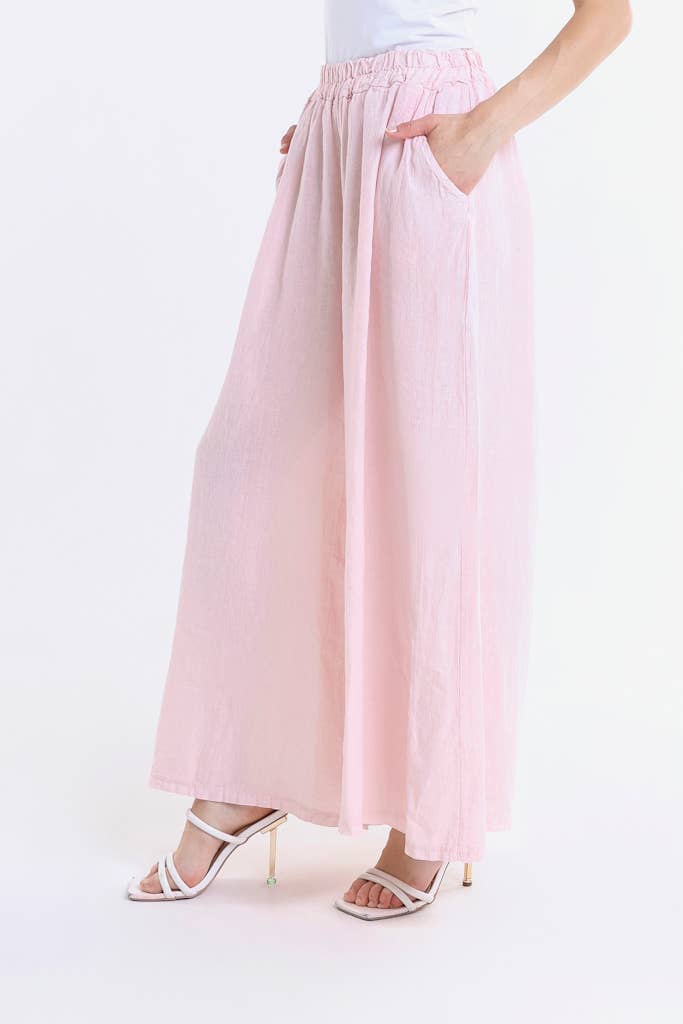 TINA Stephens Italy/Tees By Tina - Vente Pantalon – femme - Pantalon large en lin Angelena (PL187)26