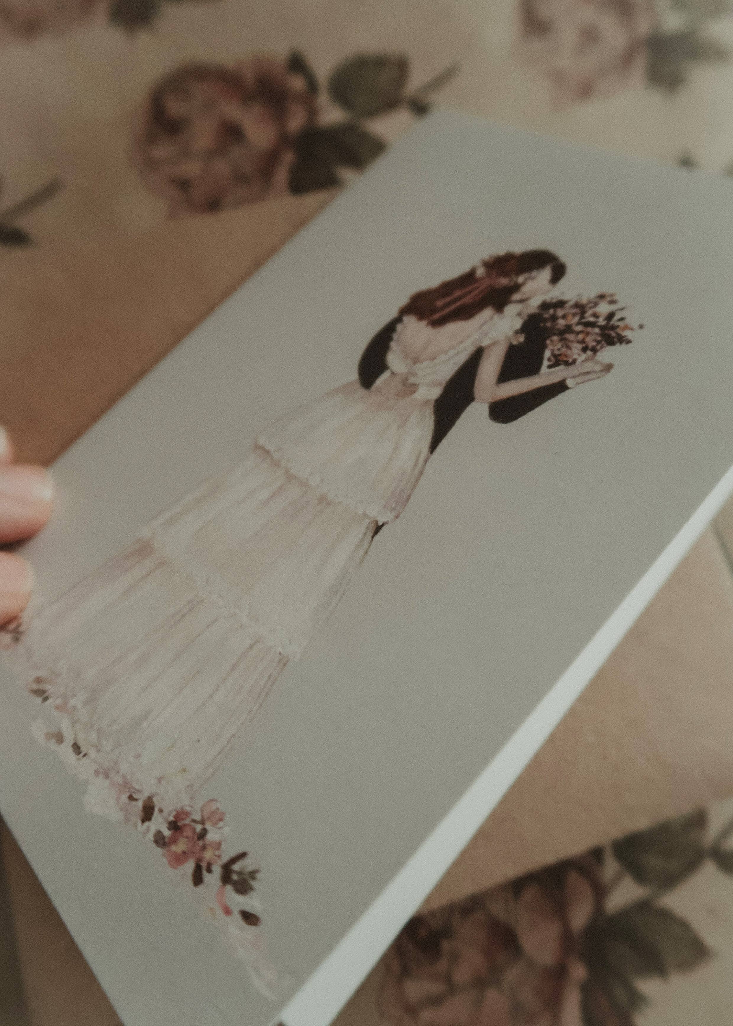 MyDesignPictures - Vente Faire-part de mariage - Carte de couple de mariage, carte pliée2