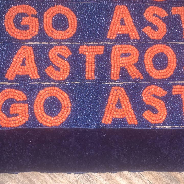 Tatter'd Royals - Wholesale Bag Strap - Women's - Houston Astros Beaded Purse Straps3