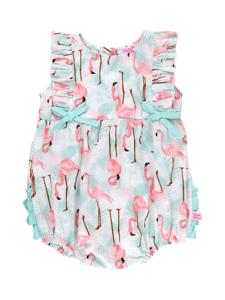 Multicolore Pagliaccetto Classico con Volant e Fenicottero Vivace per Bambine in vendita all'ingrosso su Faire