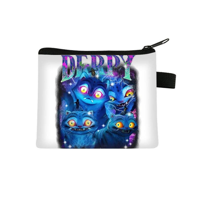 Auraquise - Vente Porte-monnaie – enfant - Porte-monnaie Mini Imprimé Anime Chasseurs de Démons K-Pop Porte-clés & Cartes Portable Petit Portefeuille Mignon17