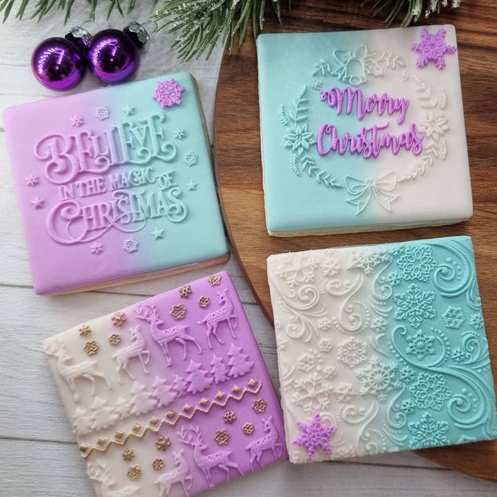 Make and Fun - Wholesale Decorating tool - Christmas Cookie Fondant Embosser1