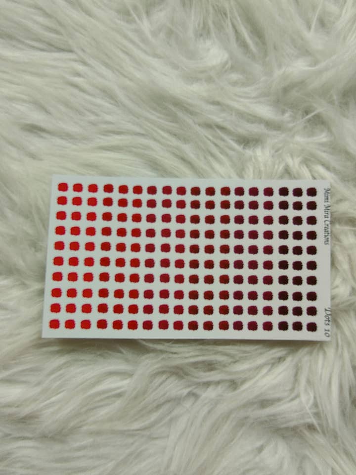 Funktionell planerare klistermärken Prickar 10 för wholesale av Mimi Mira Creations