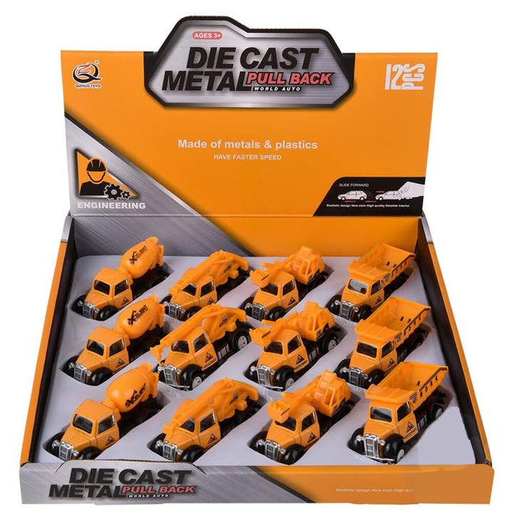 JSBlueRidge Toys - Wholesale Toy Car/Truck - Kids - Die Cast Pull Back Construction Vehicle Car Toy