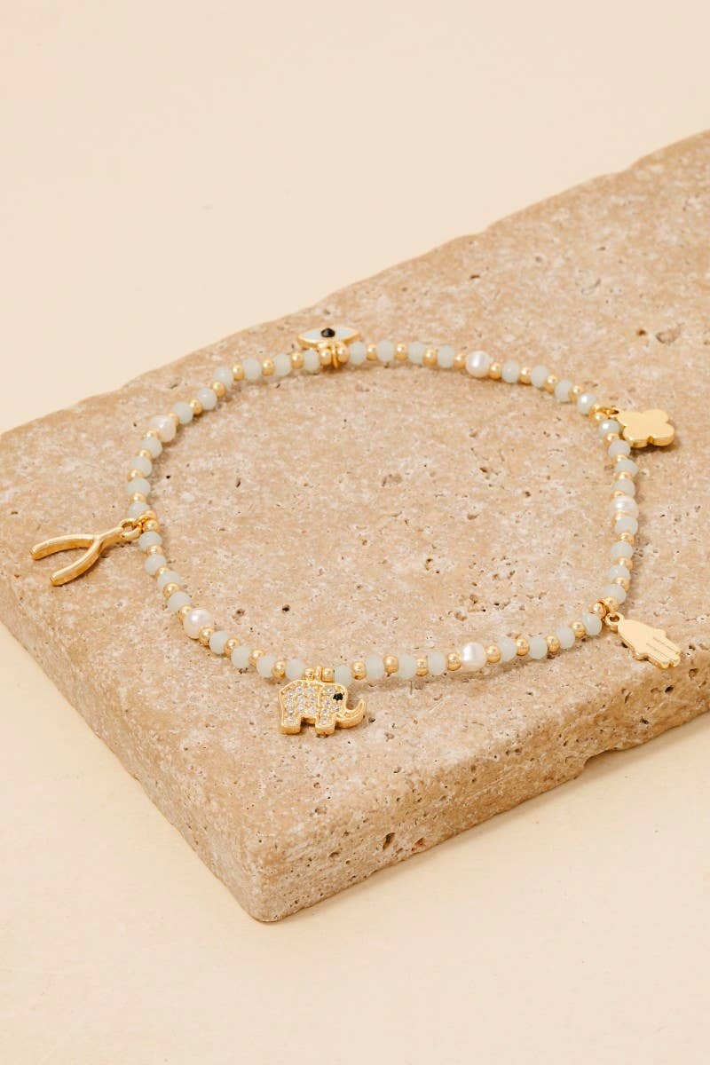 Anarchy Street - Vendita all'ingrosso Bracciale con perline - Bracciale con ciondoli pavé misti Cz e perline sfaccettate1