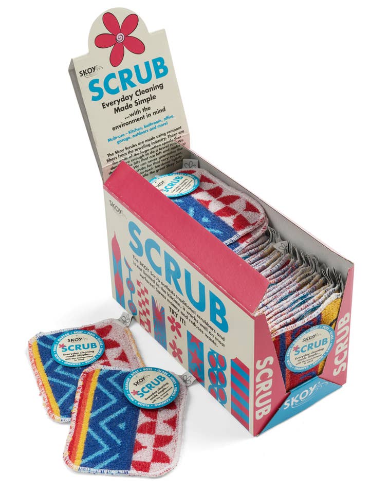 Skoy Enterprises, LLC - Wholesale Cleaning Cloth - Skoy Scrub - CDU with 50 single Scrubs0