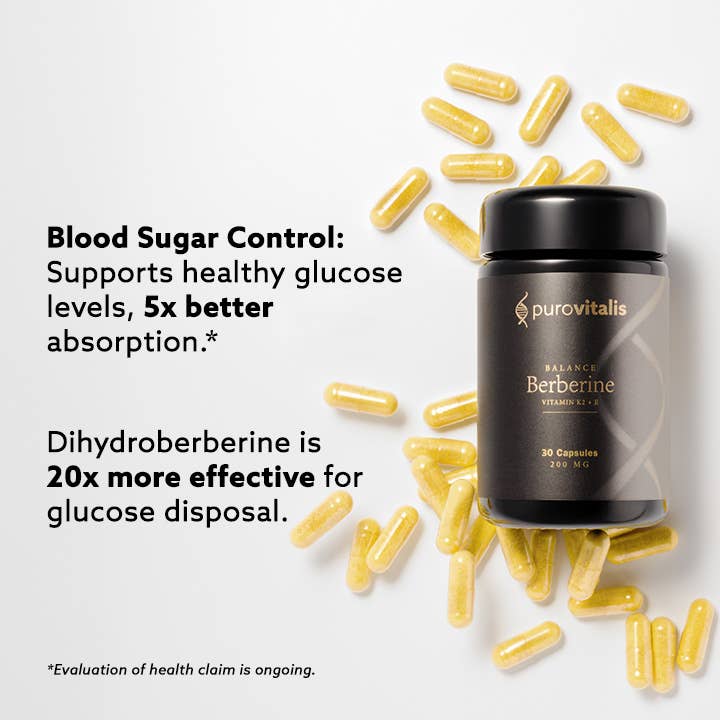Purovitalis - Wholesale Oral Supplement/Vitamin - Purovitalis Berberine Balance – 200mg Dihydroberberine6