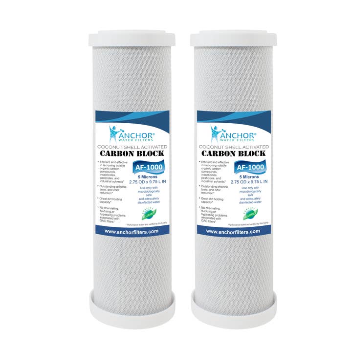AF-1000 - Carbon Block Replacement Filter Cartridge - 2PK for wholesale by Anchor Water Filters