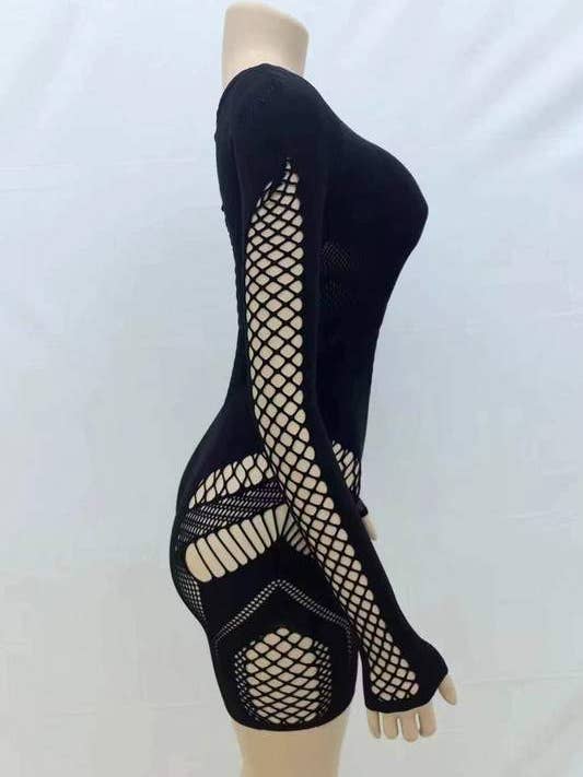 Flarix - Wholesale Jumpsuit – Women's - mesh bodysuit with cutouts, women's romper12