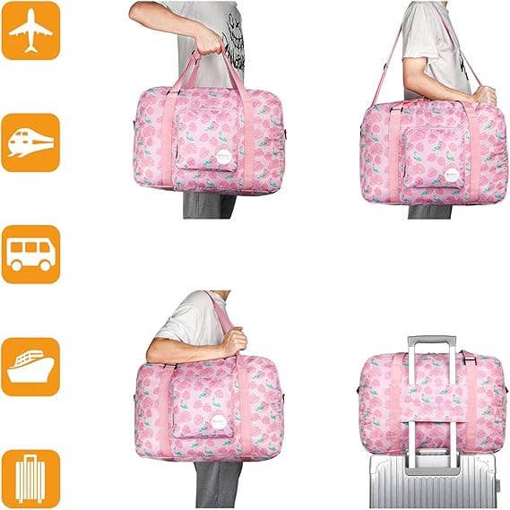 wandf - Wholesale Weekender Bag - Unisex - 40L Travel Duffel Bag Nylon Carry on Weekender Overnight5