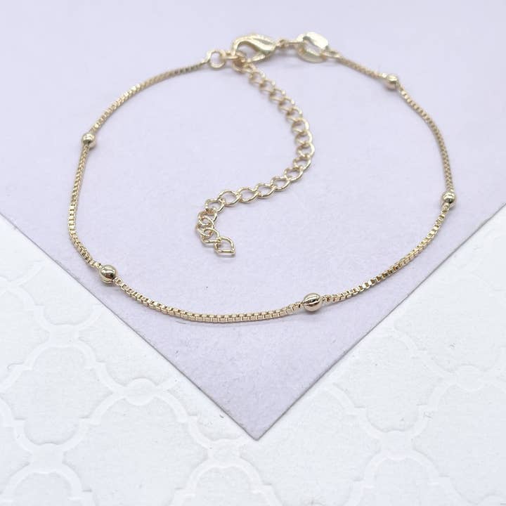 Milie - Wholesale Link & Chain Necklace - 18k GF Satellite Chain 1mm Necklace1