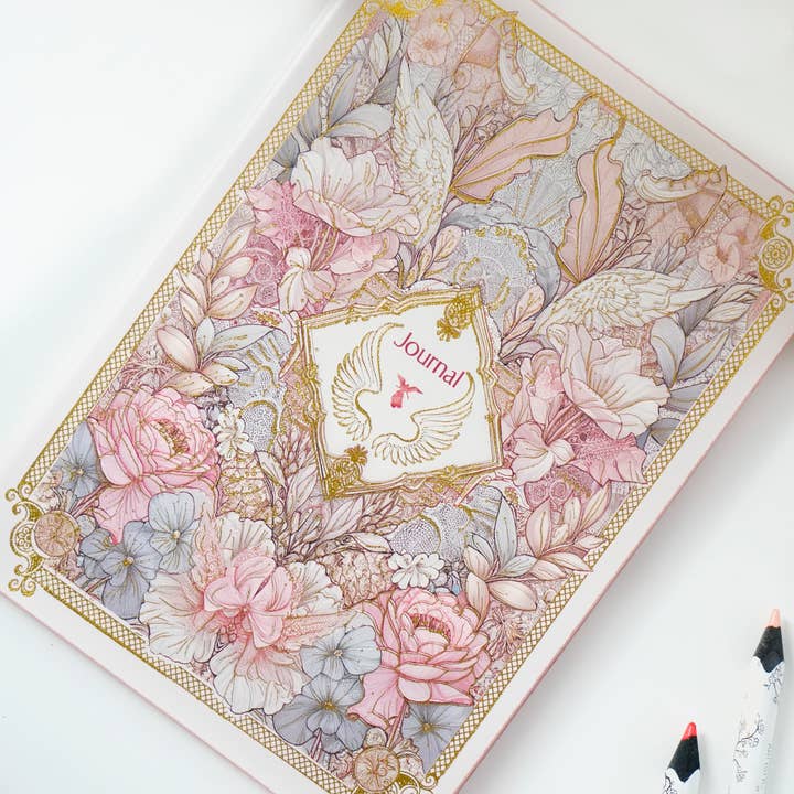 Smyth Art Elegant Ruled Diary – Soft Cover Celestial Garden for wholesale by Victoria's Journals