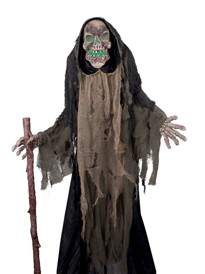 Falciatrice Scheletro Animata - 158 cm per la vendita all'ingrosso da parte di P'tit Clown