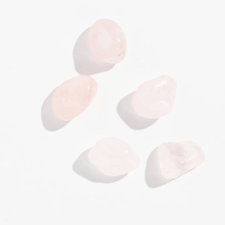 Mini Tumbled Rose Quartz Crystals - 36 pcs, .5" for wholesale by GeoCentral