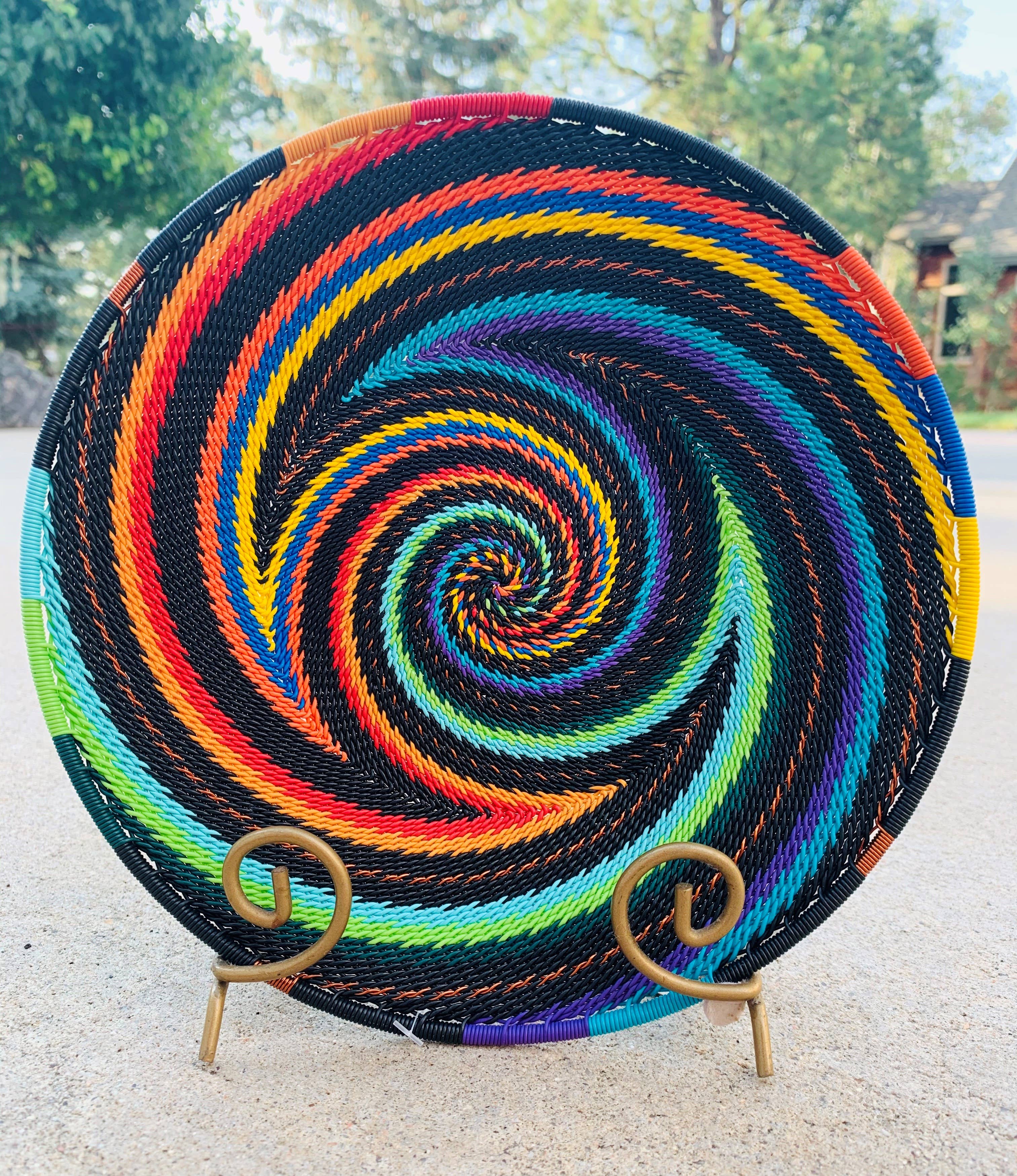 Bridge for Africa - Wholesale Decorative Plate/Dish/Bowl - TW Collection - African Rainbow2