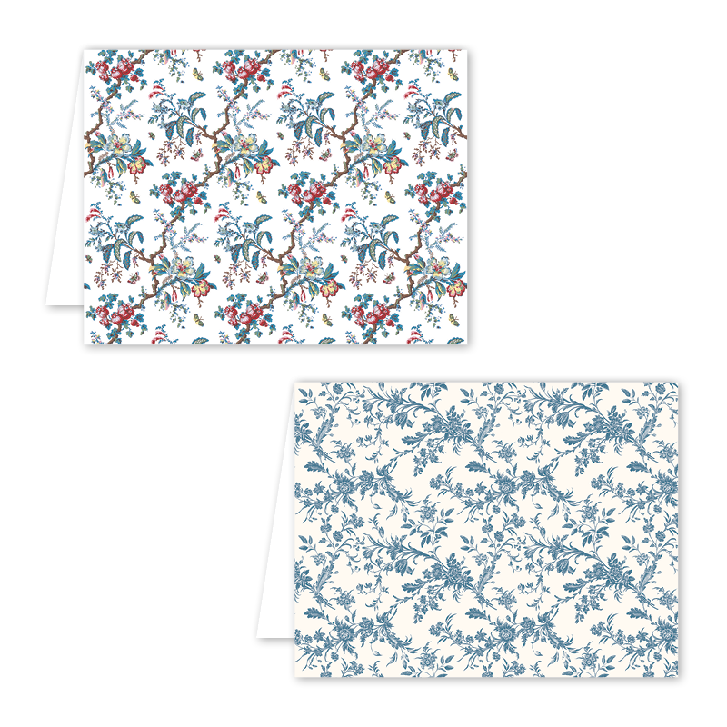 Dogwood Hill - Wholesale Stationery/Notecard Set - Williamsburg Historic Patterns Boxed Set1