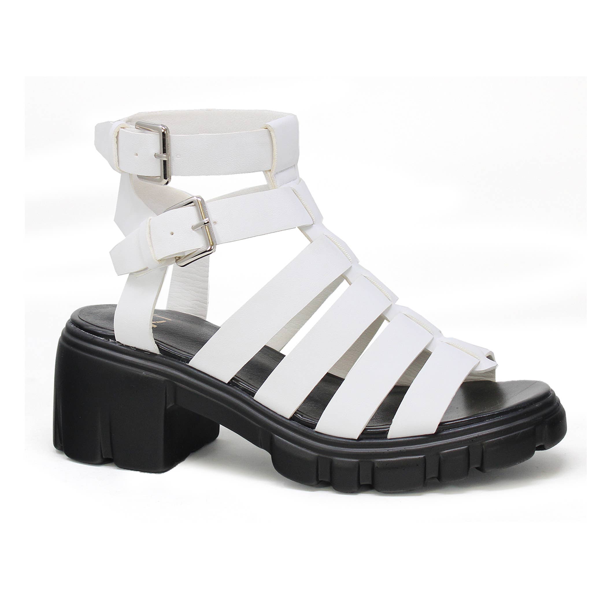 Yoki Fashion - Wholesale Sandals - Women's - NOVA Women's Open Round Toe Sandal With Upper Buckle Closure1