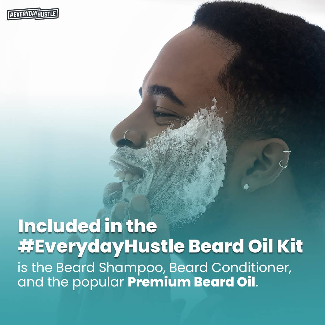 #EverydayHustle - Wholesale Beard Wash/Shampoo - #EverydayHustle Premium Beard Care Kit for Men4