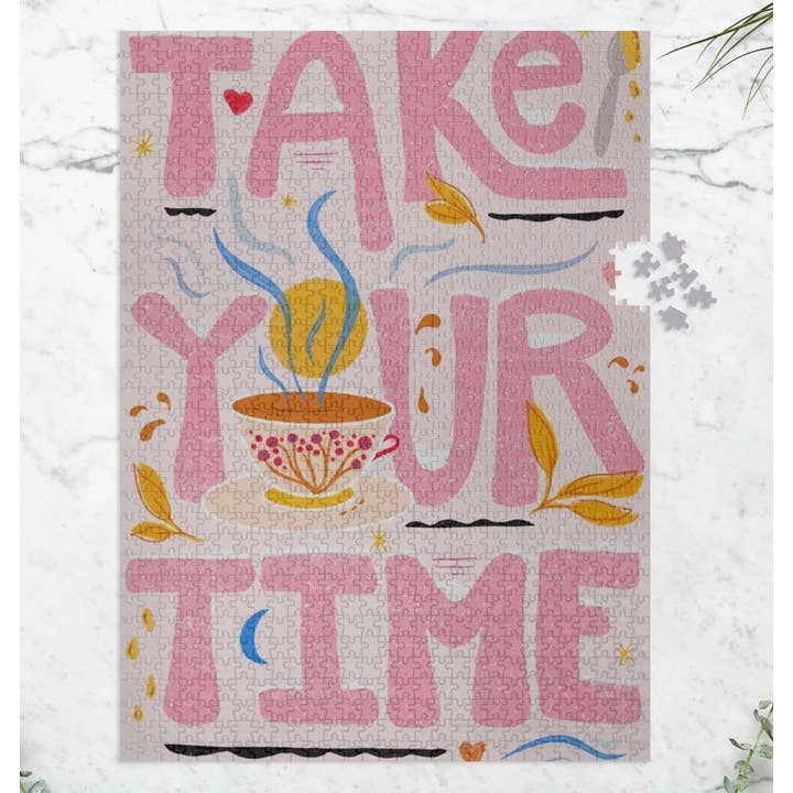 Tag dig tid 100% genanvendt lodret puslespil for engroshandel hos UpRoot Design Studio