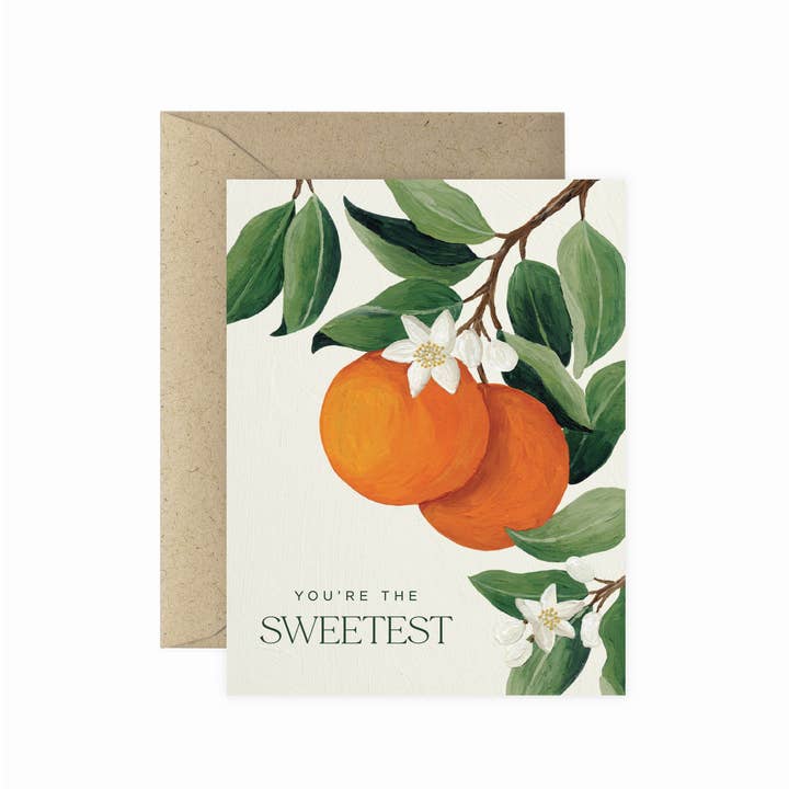 Carte de vœux d'amour Fleur d'oranger la plus douce pour la vente par Paper Anchor Co.