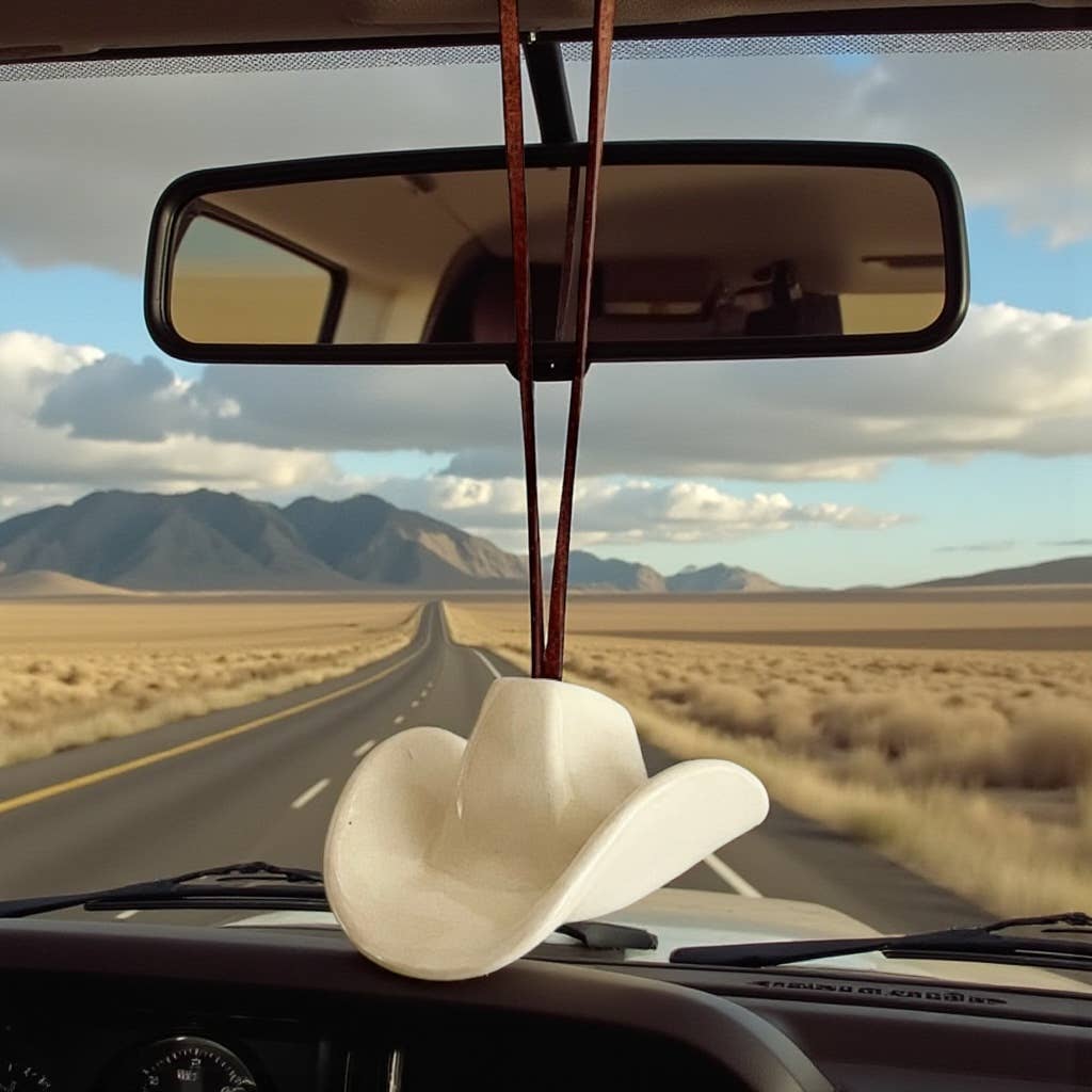 Mudpuppy Ceramic Studio - Wholesale Ornament - Ceramic Cowboy Hat Ornament — Clear Parchment7