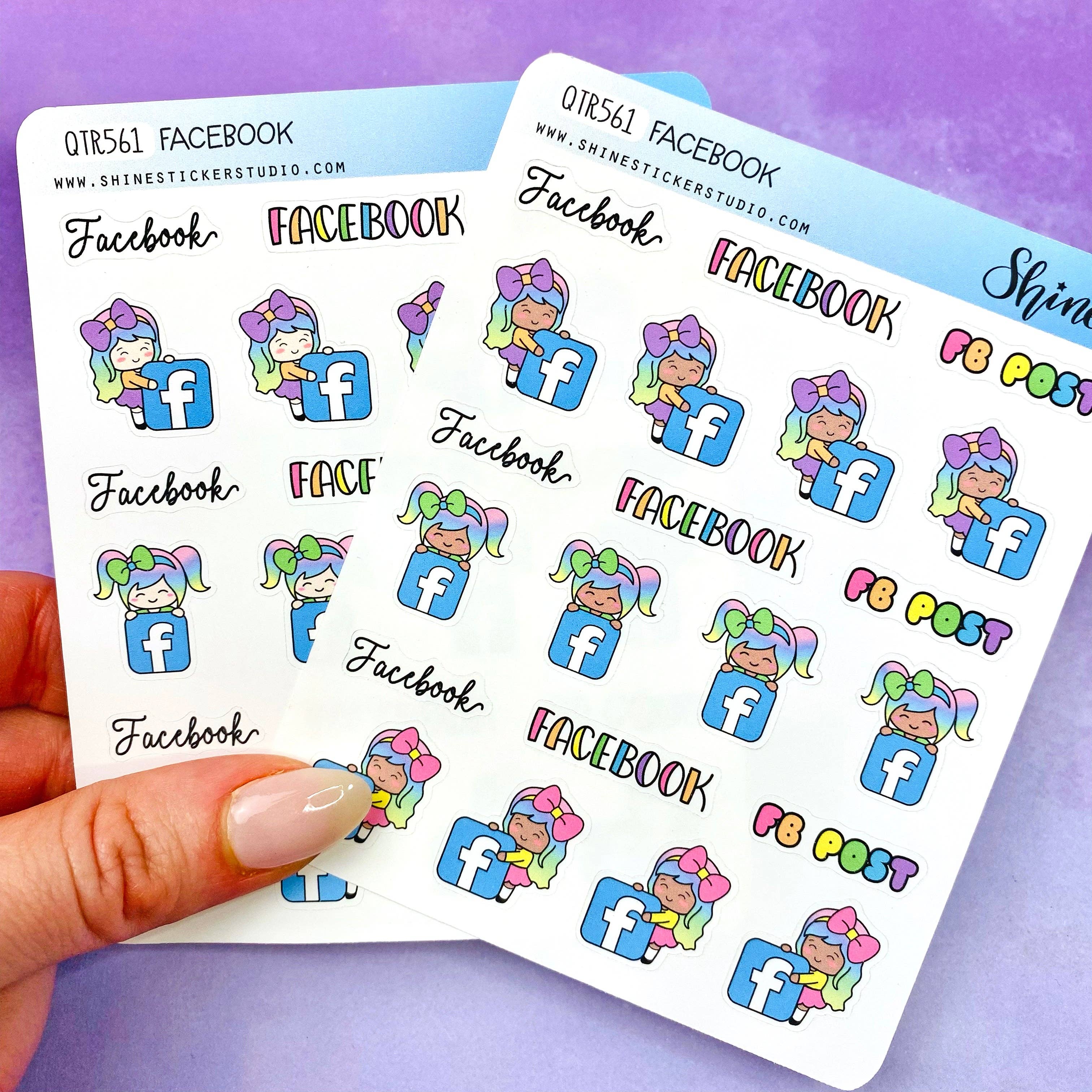 Shine Sticker Studio - Wholesale Sticker - Luna Facebook Stickers2