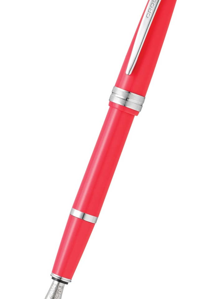 Bailey Light™ Polished Coral Resin Fine Nib Fountain Pen for wholesale by A. T. Cross